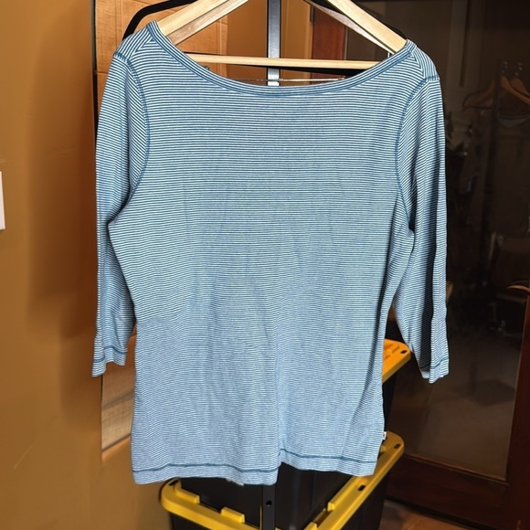 Royal Robbins Kickback Front Stripe 3/4-Sleeve Top Women's Size XL - Picture 6 of 8